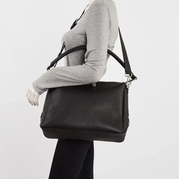 Fendi Black Grained Calfskin Leather Large Lui Bag 7VA667 - Picture 2 of 12